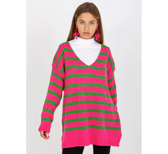 Dámský svetr TW SW BI model 17679377 růžový - FPrice Dámský svetr TW SW BI model 17679377 růžový - FPrice