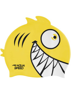 AQUA SPEED Plavecká čiapka ZOO Pirana 18 Yellow