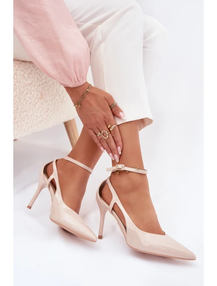 Dámske lakované lodičky LE151P Beige - Seastar Dámske lakované lodičky LE151P Beige - Seastar