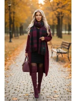 402-10 Pohodlné netopierie šaty s dlhým rukávom - čierne