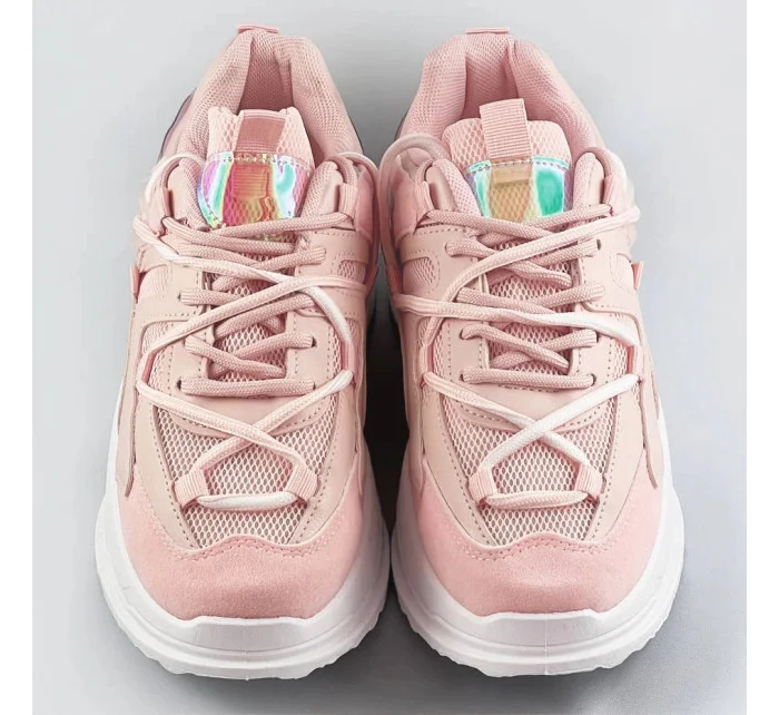 Růžové dámské sneakersy se dvojitými model 17229021 - C'M Paris