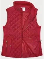 Dámska červená vesta s elastickými vložkami J Style (11Z8152)