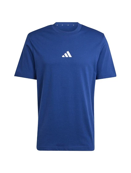 Pánské tričko Essentials Small Logo Single Jersey modré model 21417567 pánské - ADIDAS