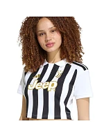 Dámské tričko adidas Juventus 26/27 Home Cropped Jersey, bílo-černé, KB8878 Dámské tričko adidas Juventus 26/27 Home Cropped Jersey, bílo-černé, KB8878