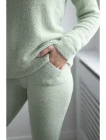 Dvojdielny svetrový set alpaka tmavá mentolová