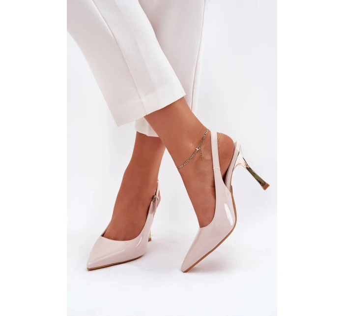 Lakované Lodičky S  A  Světle Béžové model 21702677 - Boto