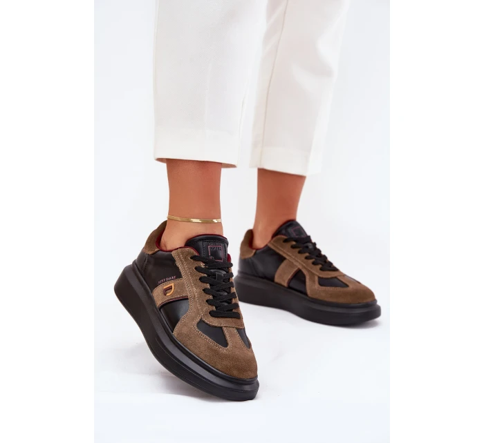 Dámské Kožené Tenisky Na Platformě Daniel Just Dare Černé model 21703393 - Daniel Lopez Just Dare