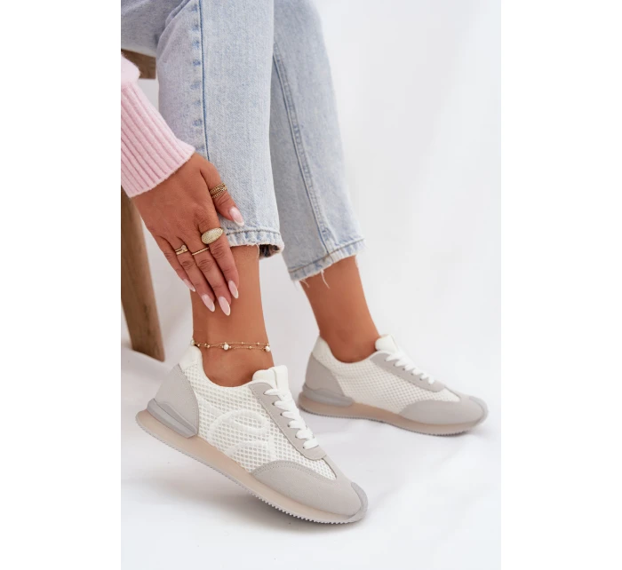 Sneakersy Dámské sportovní Bílá-Šedá Tarlisse