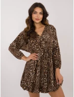 Šaty DHJ SK 19861 2.02 čierno-béžové