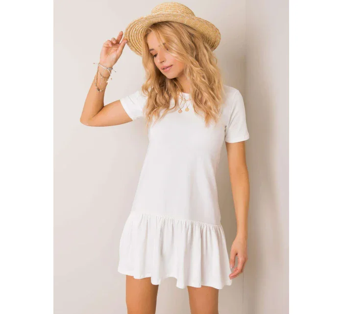 Šaty RV SK model 14837410 ecru - FPrice Šaty RV SK model 14837410 ecru - FPrice