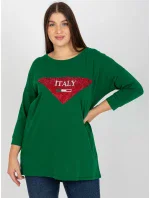 Blúzka VI BZ 2911.82P tmavo zelená