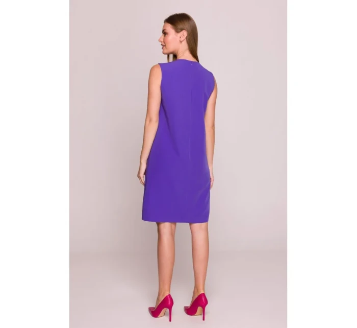 model 21154745 Šaty bez rukávů fialové - STYLOVE