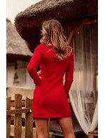 Dvojradové červené sako a'la šaty