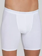 Pánske boxerky sloggi Basic Long, biele WHITE - SLOGGI