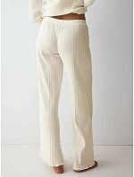 model 22294107 Rib Straight Trousers Silk White  Silk White - Triumph
