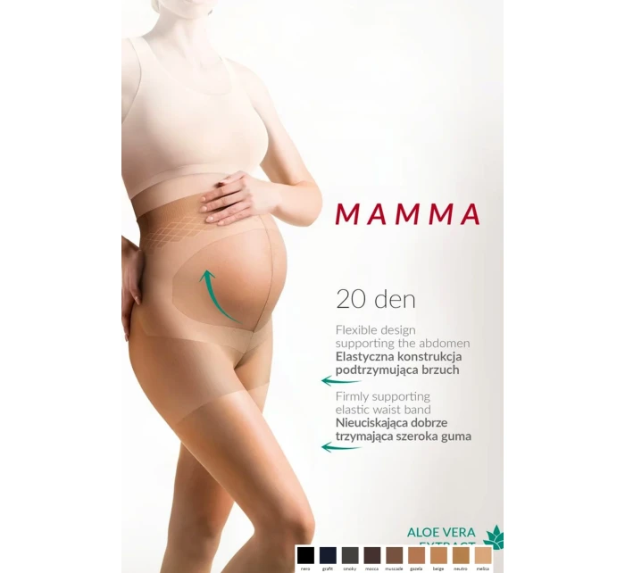 Tehotenské pančucháče 108 Mamma 20 den neutro - GABRIELLA Tehotenské pančucháče 108 Mamma 20 den neutro - GABRIELLA