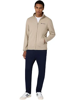 pánská tepláková souprava na zip v béžové a tmavě modré barvě model 22119784 - CHAMPION