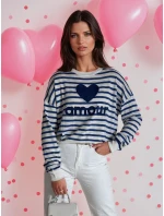 Dámsky sveter NOVES modrý FashionStreet MY2321