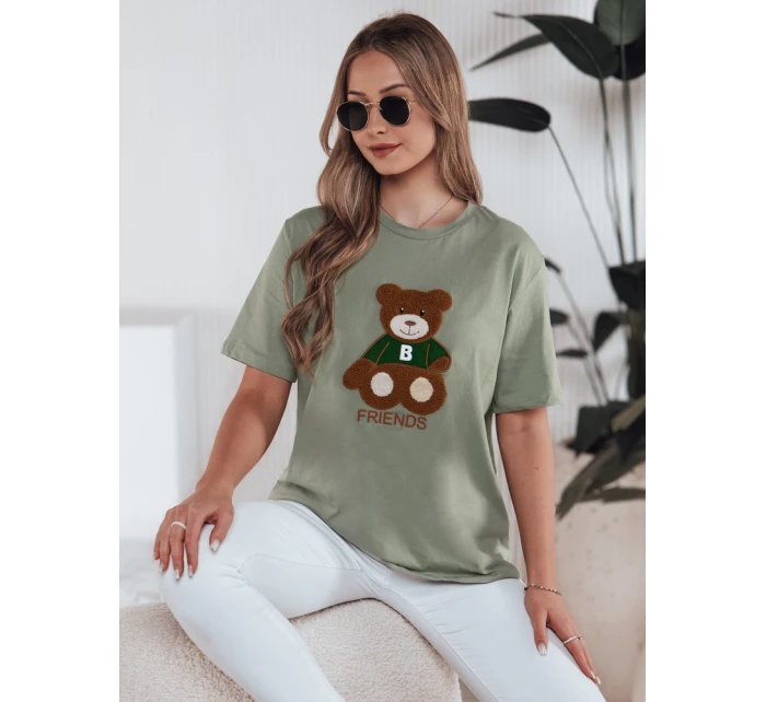 dámské tričko tmavě zelené model 21976366 - Dstreet