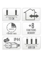 LAMPKI CHOINKOWE  180 LED  BIAŁY model 21832455
