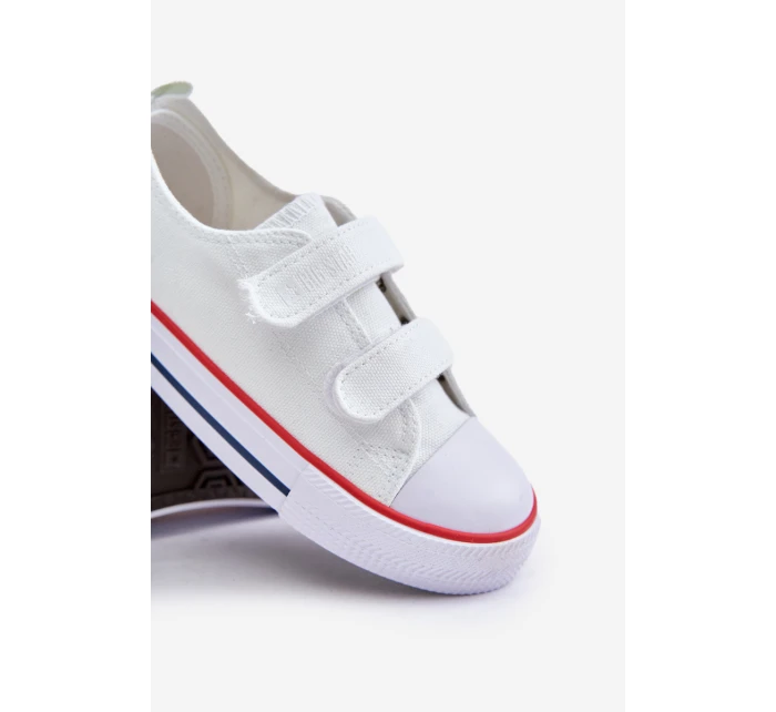 Trampki Dziecięce Na Rzepy Big Star OO374009 Białe