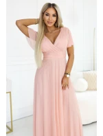 długa  z dekoltem i krótkim  model 22036870 - numoco basic