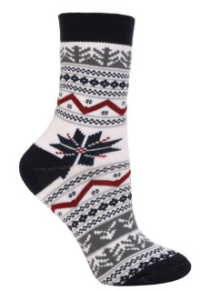 Termo froté ponožky Scandi 1 s nórskym vzorom