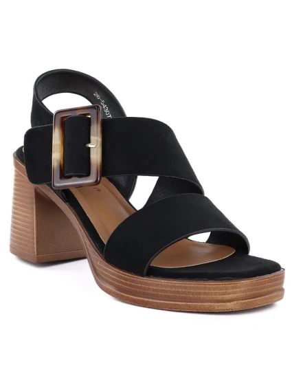 Sandały damskie na czarne model 22034125 - Potocki