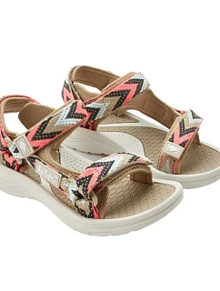 dámské boty na suchý zip sandály na léto na model 22071671 světle béžové dámské - Lee Cooper