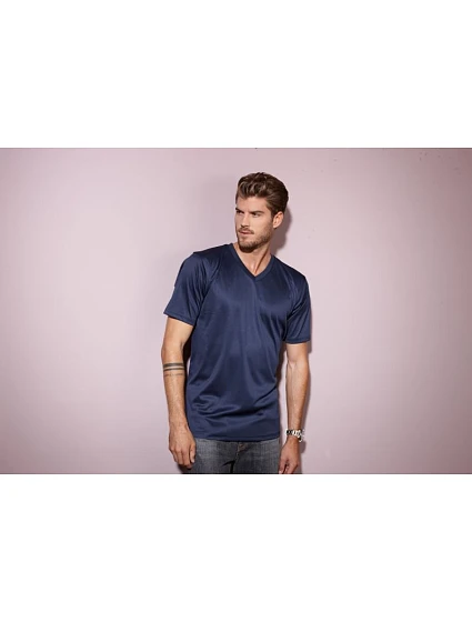 JN Pánské sportovní tričko s výstřihem do V 02.0 black model 22413736 - Daiber