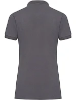 Russell Athletic 566F Dámske elastické polo tričko z piké 10.566F convoy grey Russell Athletic 566F Dámske elastické polo tričko z piké 10.566F convoy grey