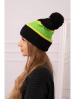 Kinga dámska čiapka K297 black+kiwi+green neón Kinga dámska čiapka K297 black+kiwi+green neón