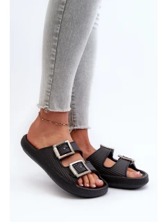 Lekkie Klapki Damskie ZAXY LL285088 Czarne