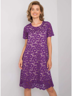 Fialové čipkované šaty od Lulu