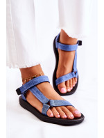 Klasické dámske sandále na suchý zips Blue Kalla