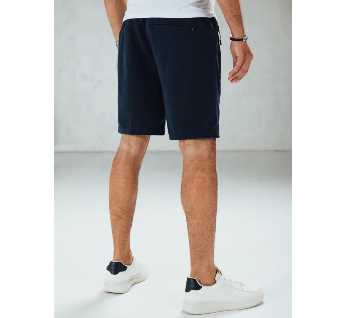 FashionStreet pánske tmavomodré teplákové šortky SX2472