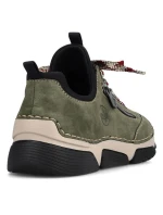 Pohodlné poltopánky Rieker W RKR610 green Pohodlné poltopánky Rieker W RKR610 green