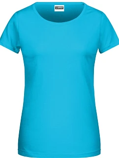 8007 Dámské tričko z bio bavlny model 22415522 turquoise - Daiber