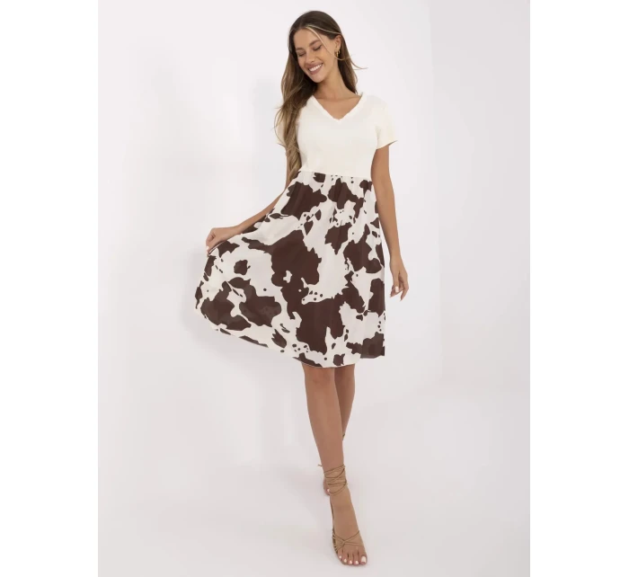 Sukienka DHJ SK model 21142004 jasny beżowy - FPrice