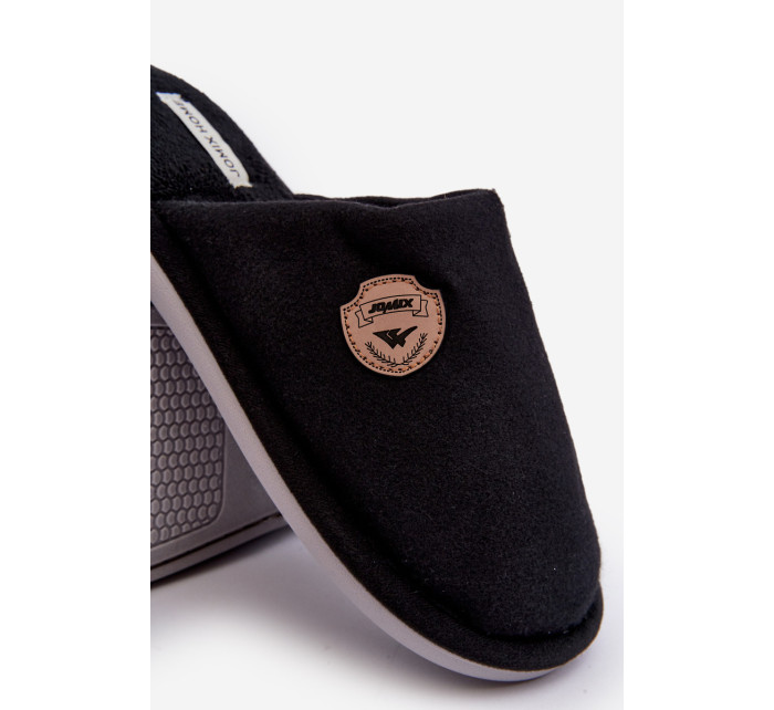 Pánske klasické čierne papuče Makis