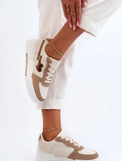 Dámske tenisky na platforme Beige Zeparine