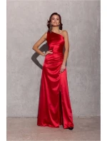 Dlouhé šaty model 20625462 červené - Roco Fashion