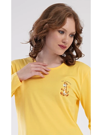Dámské pyžamo dlouhé model 22407129 - Vienetta Dámské pyžamo dlouhé model 22407129 - Vienetta
