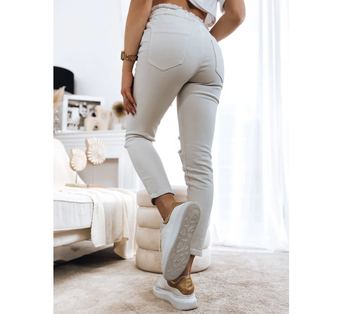 Dámské džínové kalhoty light beige Dstreet model 21967904 - FashionStreet