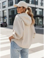 Dámska nadrozmerná bunda CATRAL light beige FashionStreet TY4191 Dámska nadrozmerná bunda CATRAL light beige FashionStreet TY4191