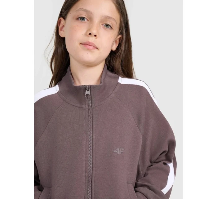 Dívčí mikina s kapucí model 21730562 - 4F Dívčí mikina s kapucí model 21730562 - 4F