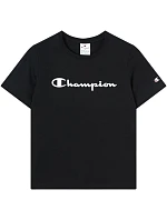 Koszulka damska Champion Short Sleeve czarna 118428 KK001