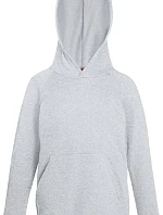 Fruit of the Loom Kids Lightweight Hooded Sweat Detská mikina s kapucňou 16.2009 heather grey
