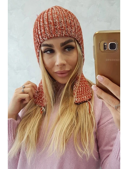 Dámská klapka na uši Jana model 18751013 červená - K-Fashion