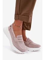 Dámské mokasíny z přírodního semiše na platformě Vinceza Béžové